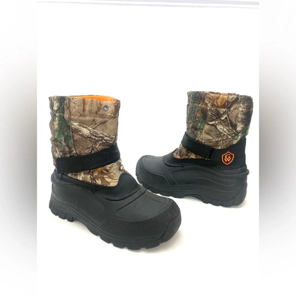 Academy Sports Youth Game Winner Camo Duck Hunting Boots Sz 4